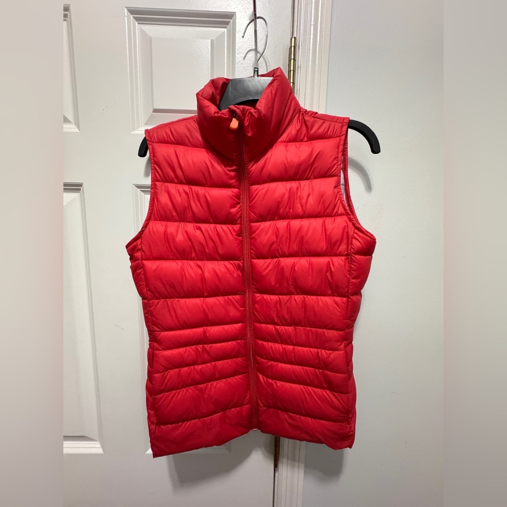 SAVE THE DUCK Red Puffer Vest size small